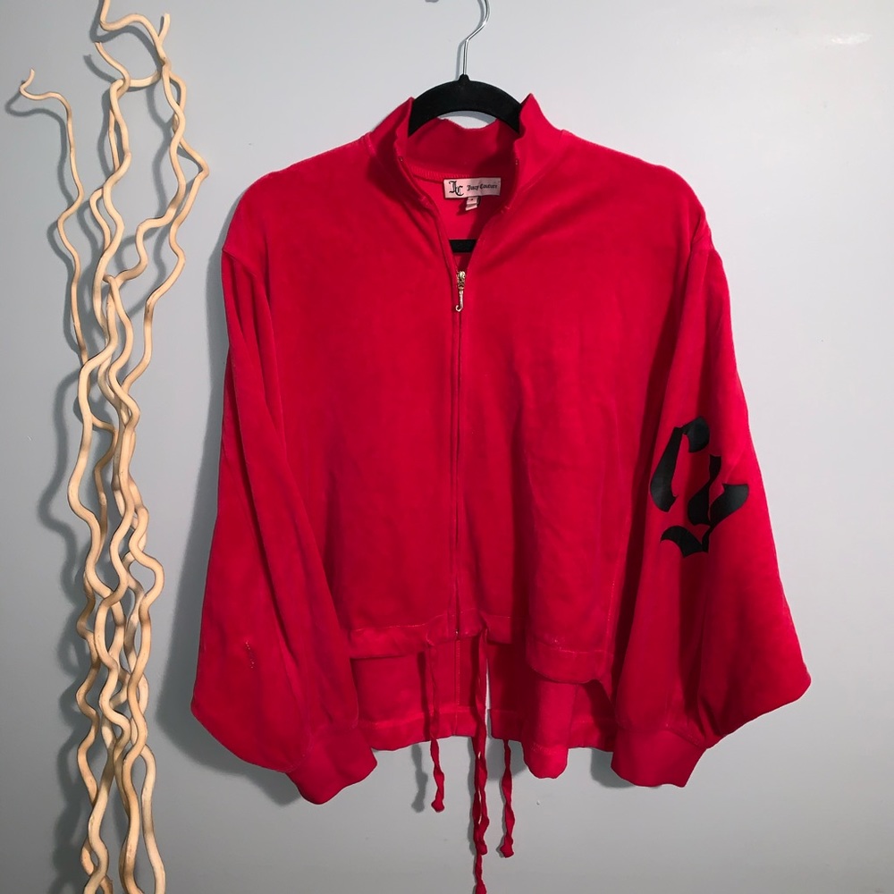 Unique Juicy Couture Red Track Jacket Zip up ⚡️